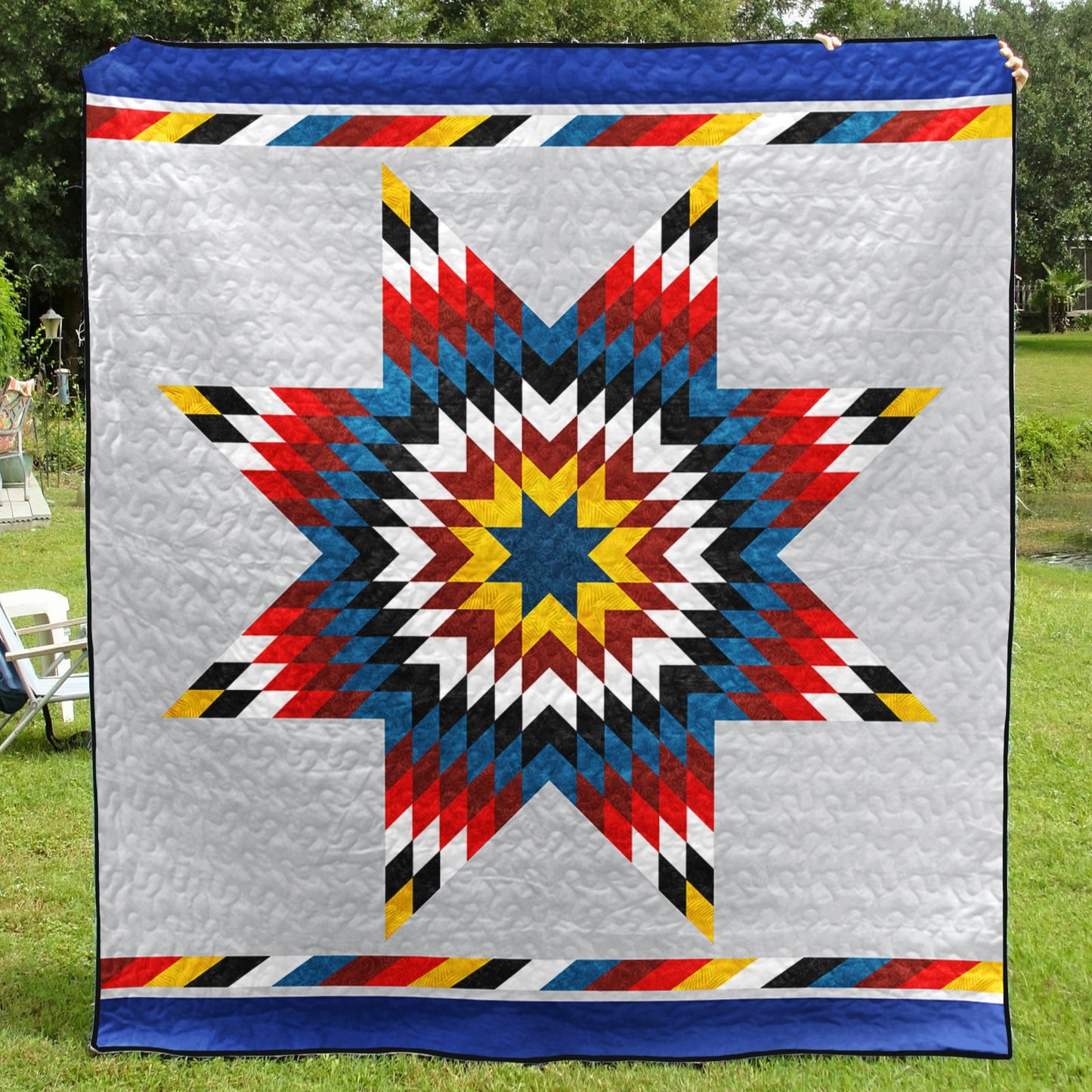 Native American Inspired Star Art Quilt HM02082303BL