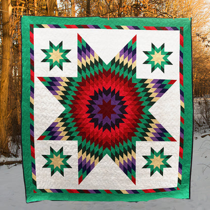 Native American Inspired Star Art Quilt HM04082302BL