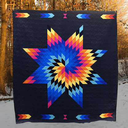 Native American Inspired Star Art Quilt HM07082302BL