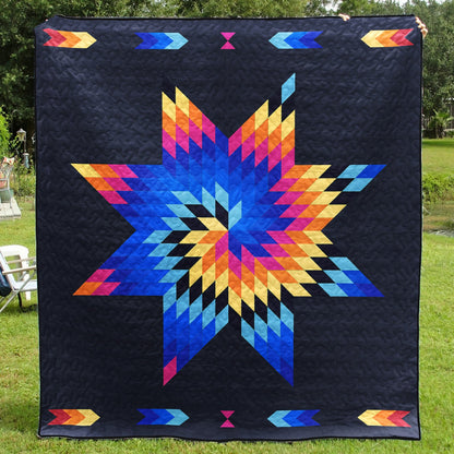 Native American Inspired Star Art Quilt HM07082302BL