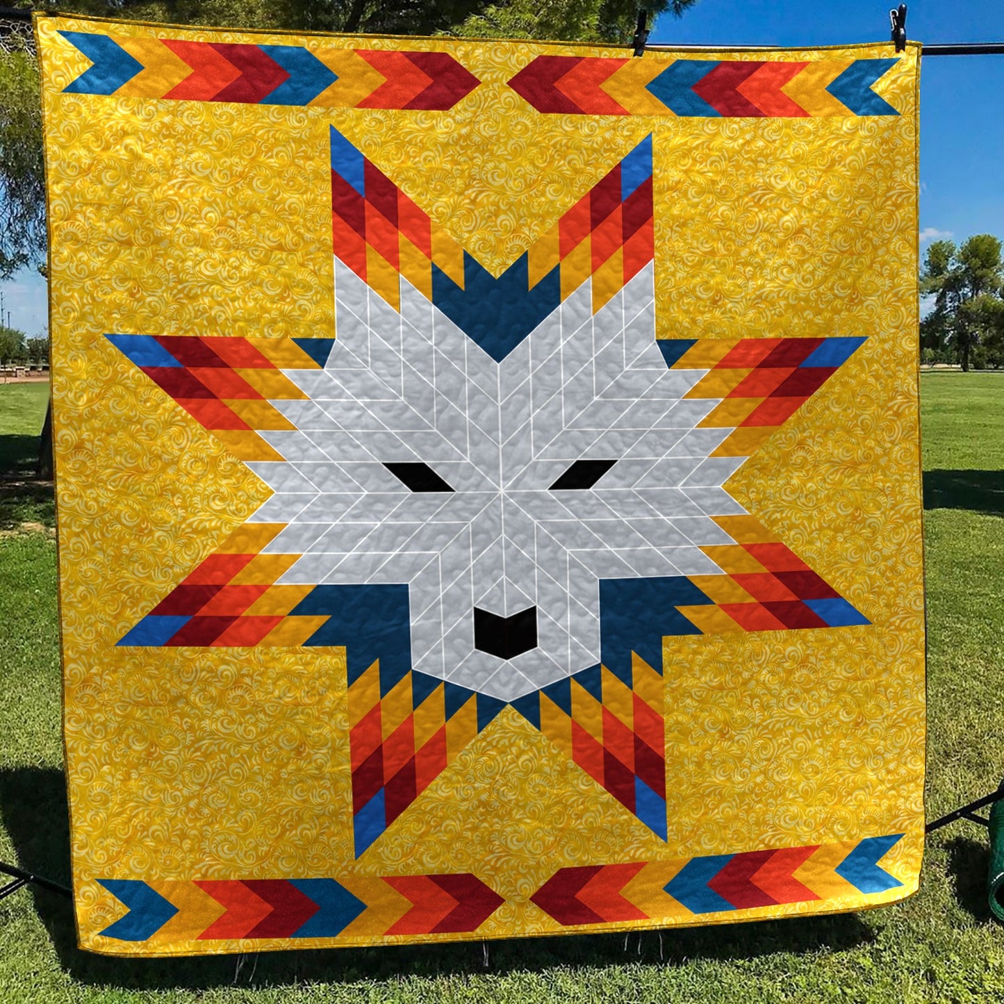 Native American Inspired Star Art Quilt HM08082302BL