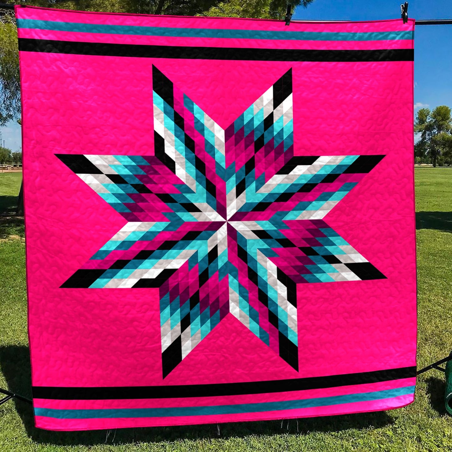 Native American Inspired Star Art Quilt HM11082303BL