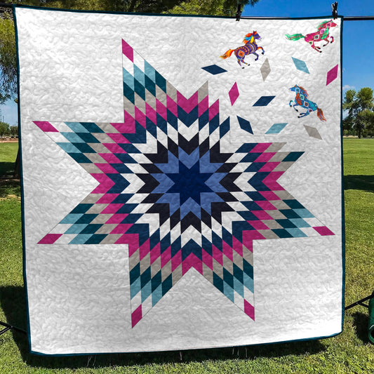 Native American Inspired Star Art Quilt HM08082303BL