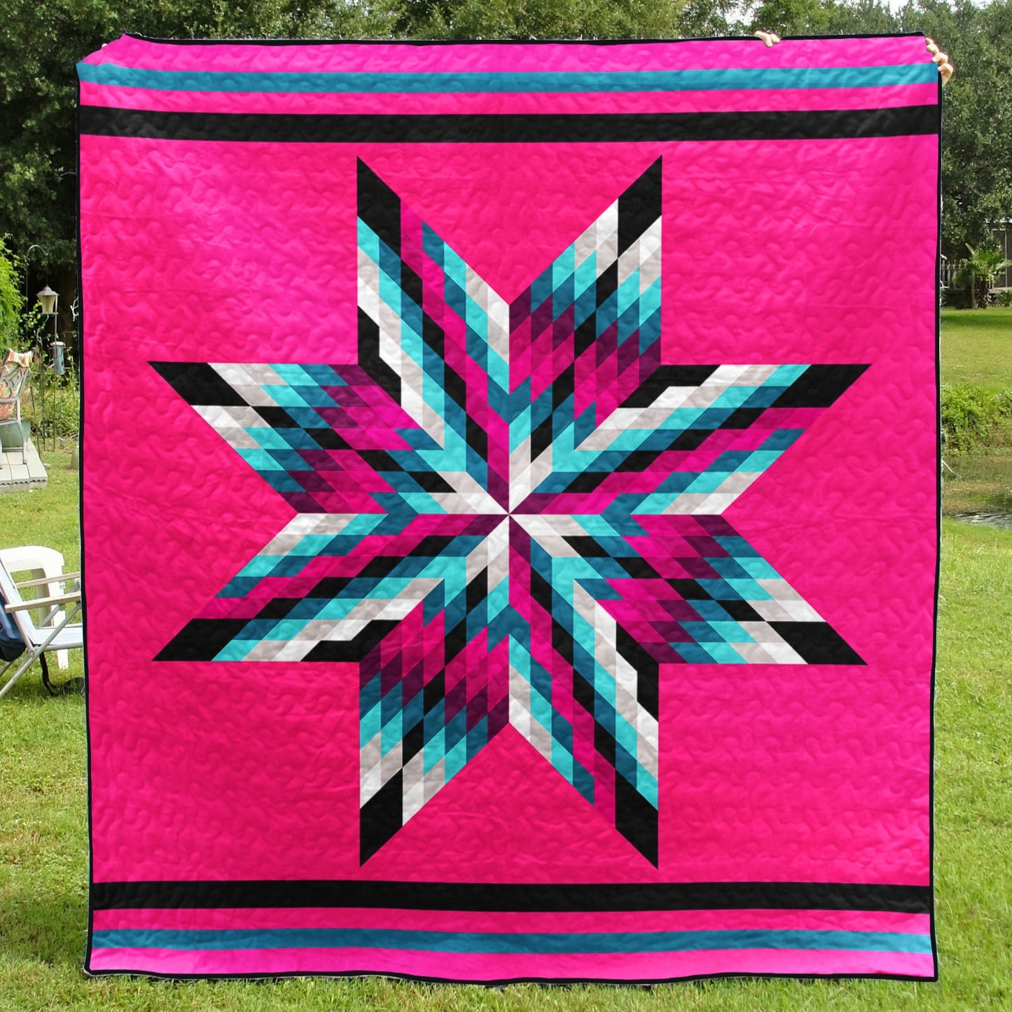 Native American Inspired Star Art Quilt HM11082303BL