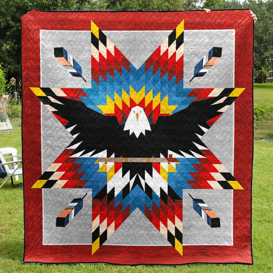 Eagle Native American Inspired Star Art Quilt HM31072301BL