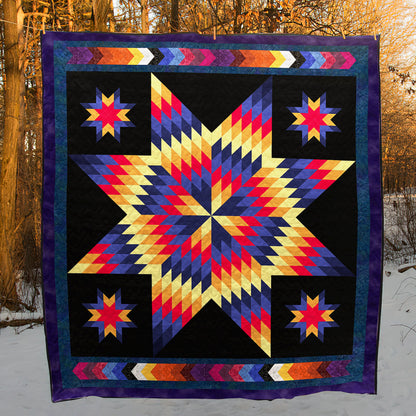 Native American Inspired Star Art Quilt HM11082304BL