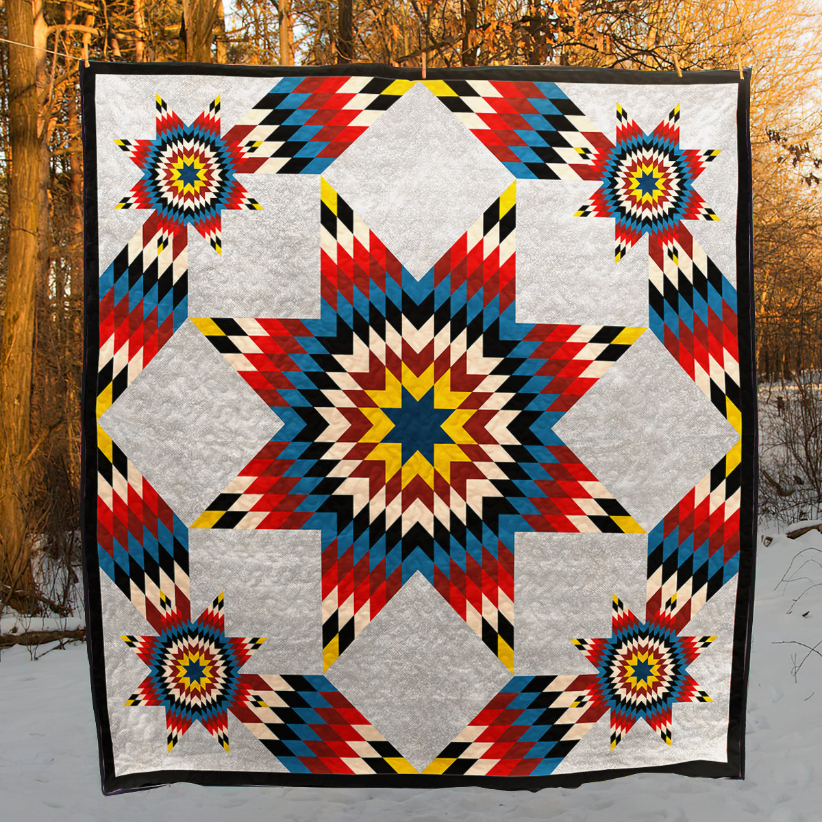 Native American Inspired Star Art Quilt HM31072302BL