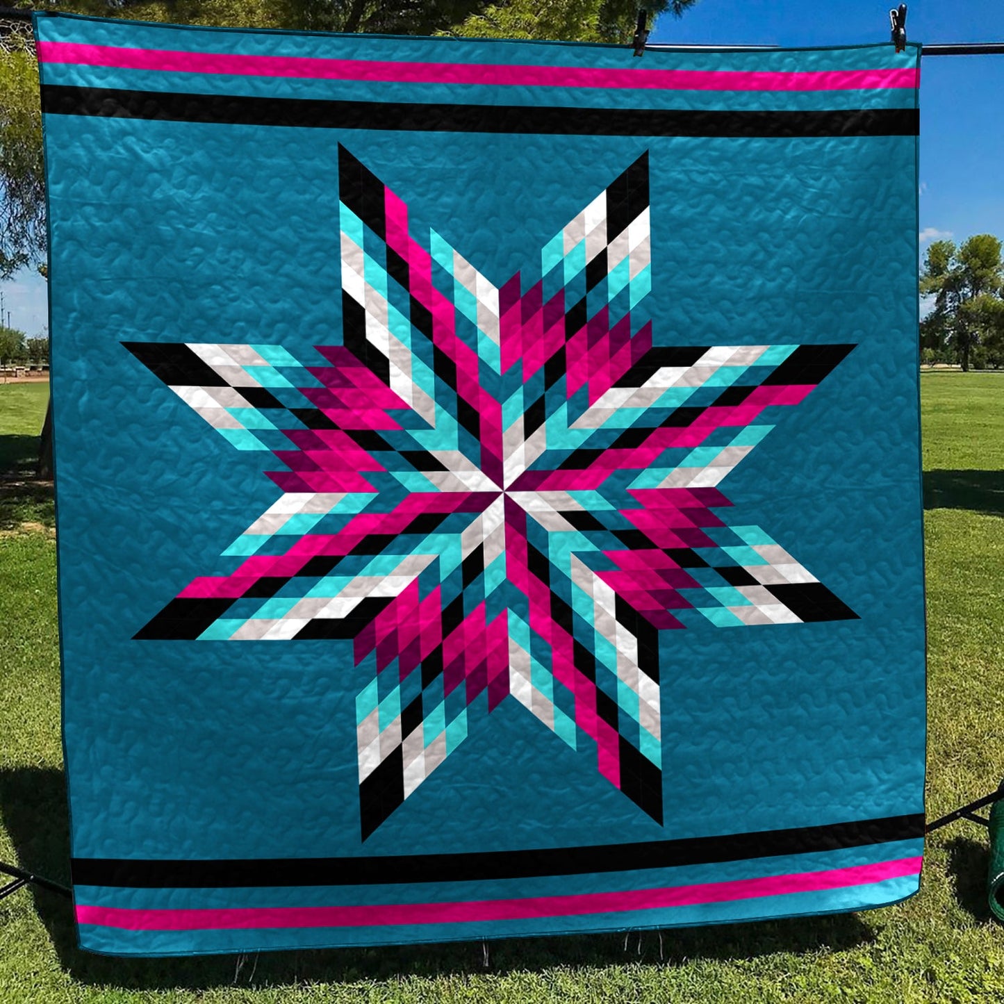 Native American Inspired Star Art Quilt HM11082305BL