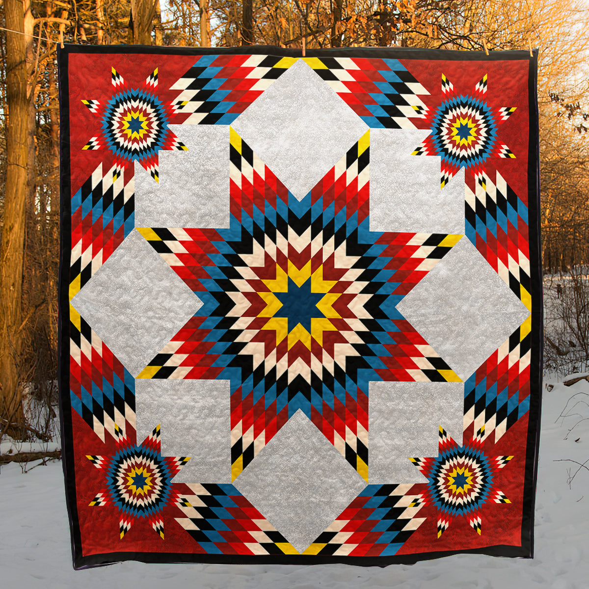 Native American Inspired Star Art Quilt HM31072303BL