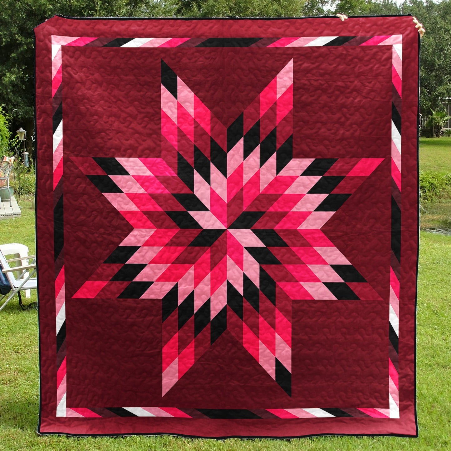 Native American Inspired Star Art Quilt HM01082302BL