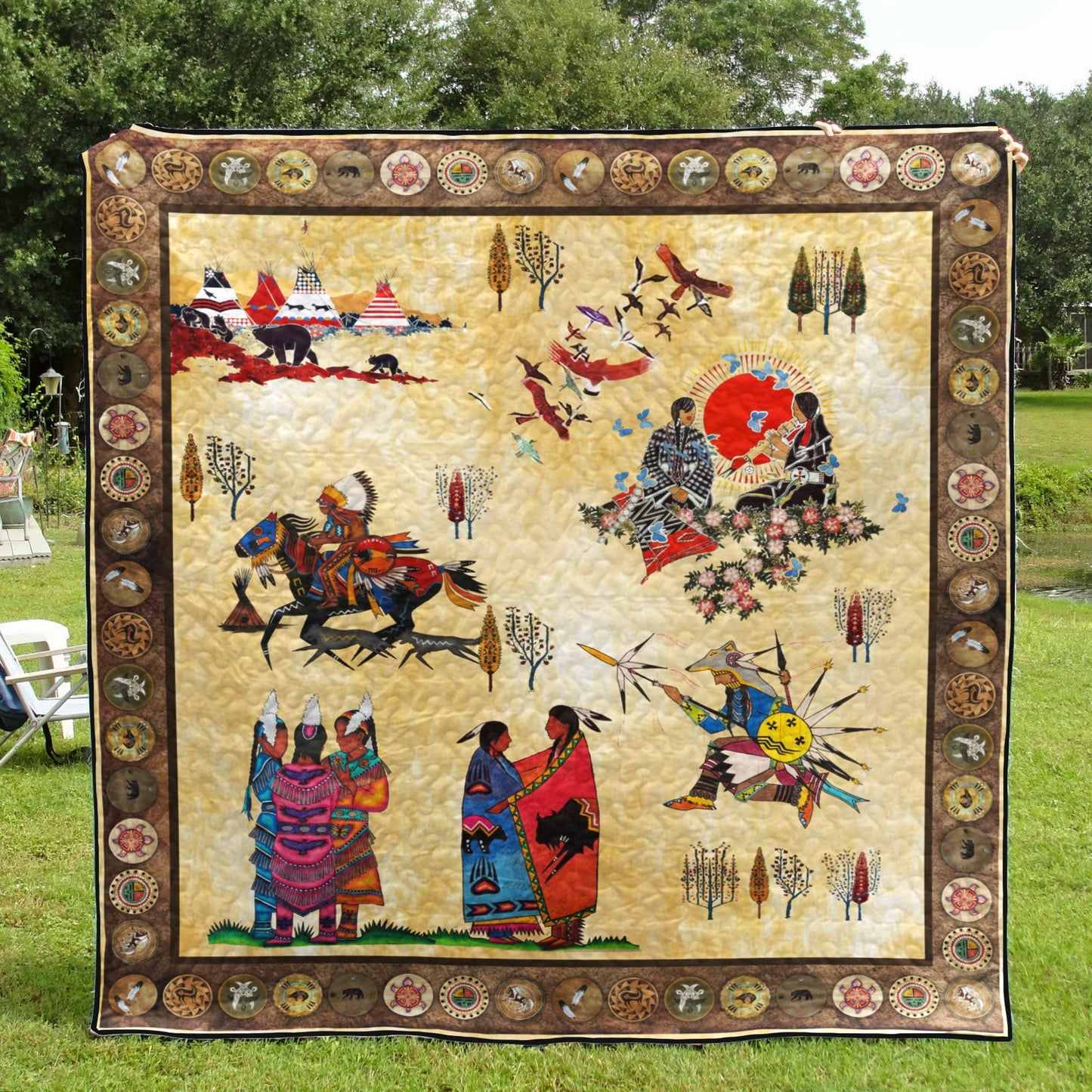 Native American Quilt Blanket TM261012