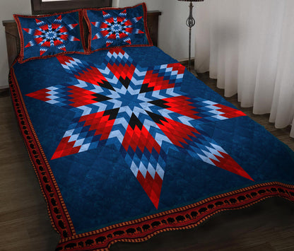 Native American Inspired Star Quilt Bedding Set HN270502MBS