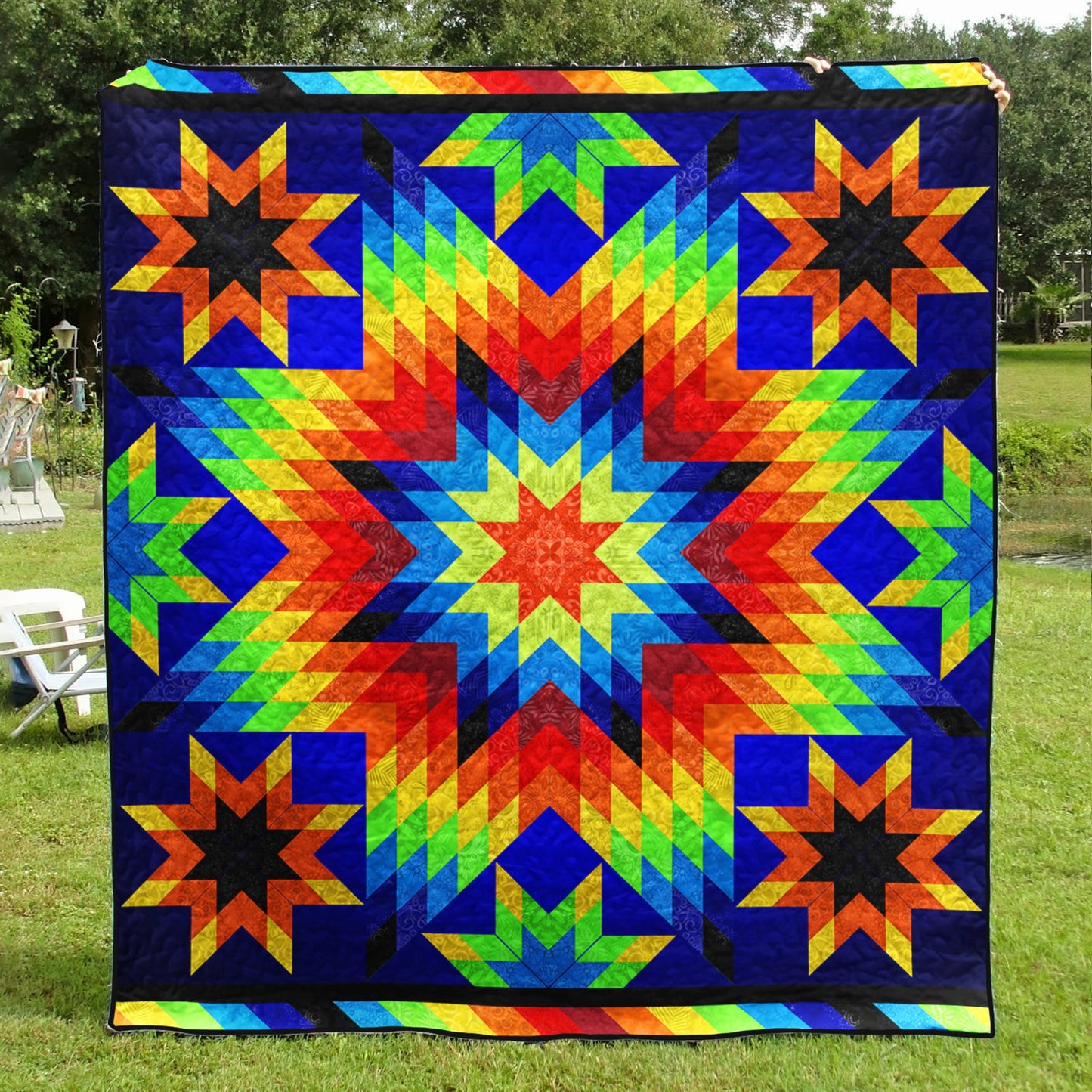 Native American Inspired Star Art Quilt TL03082302BL