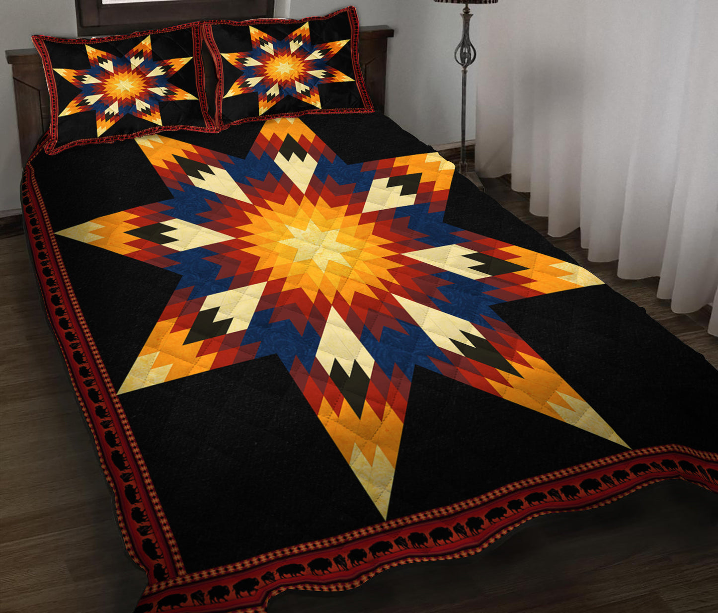 Native American Star Quilt Bedding Set HN2405012M