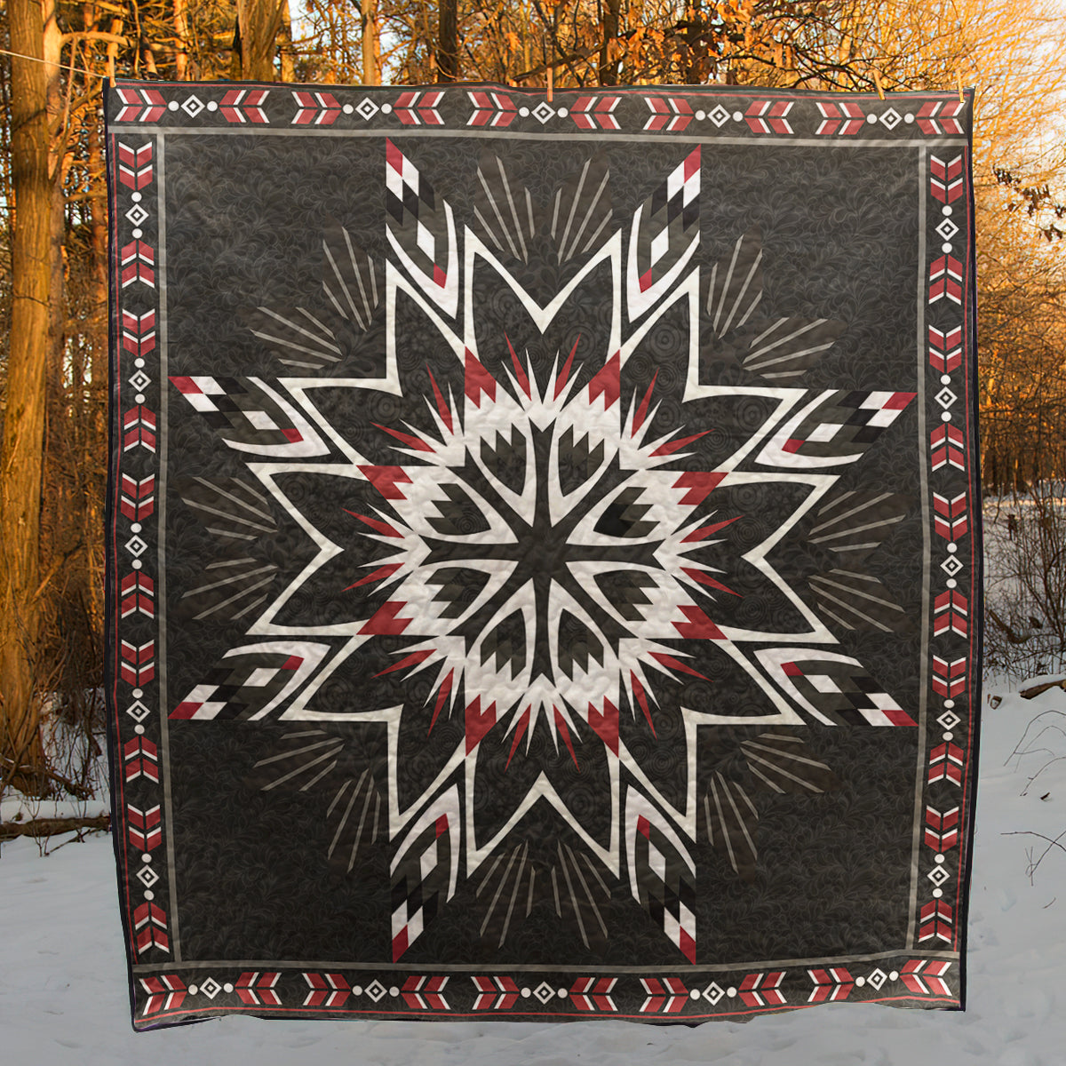 Native American Star Quilt Blanket HN230513M