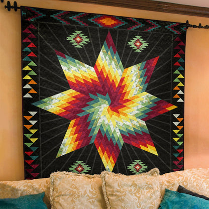 Native American Inspired Star JP080401 Art Quilt