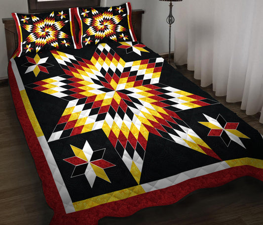 Native American Inspired Star Quilt Bedding Set HN230505M