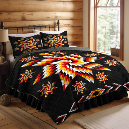 Native American Inspired Star Quilt Bedding Set HN270504MBS