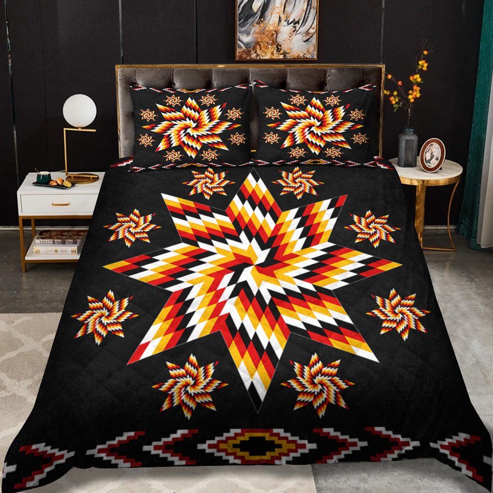Native American Inspired Star Quilt Bed Sheet HN270504MBS