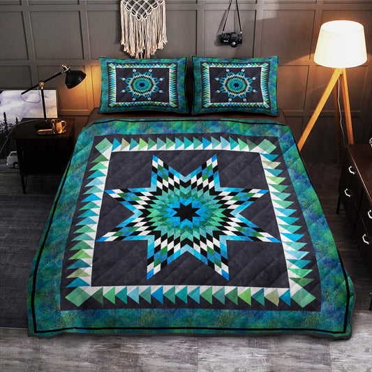 Native American Inspired Star Quilt Bedding Set HN280504MBS