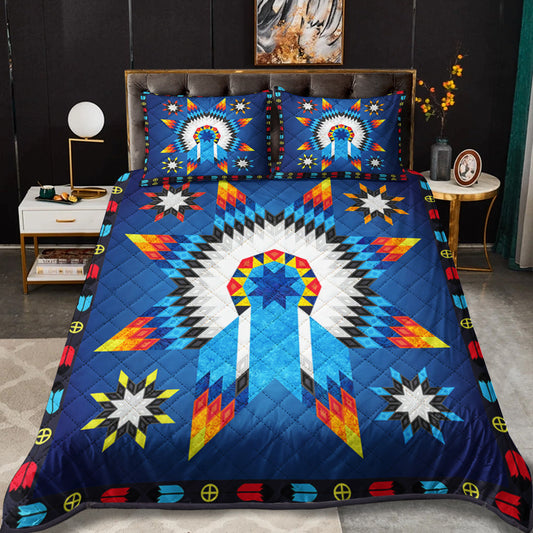 Native American Inspired Star Quilt Bedding Set HN290904