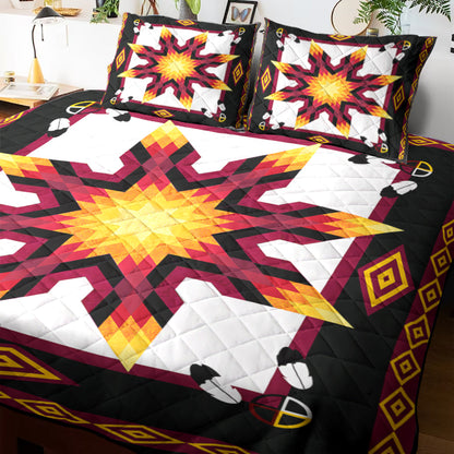 Native American Inspired Star Quilt Bed Sheet HN290905