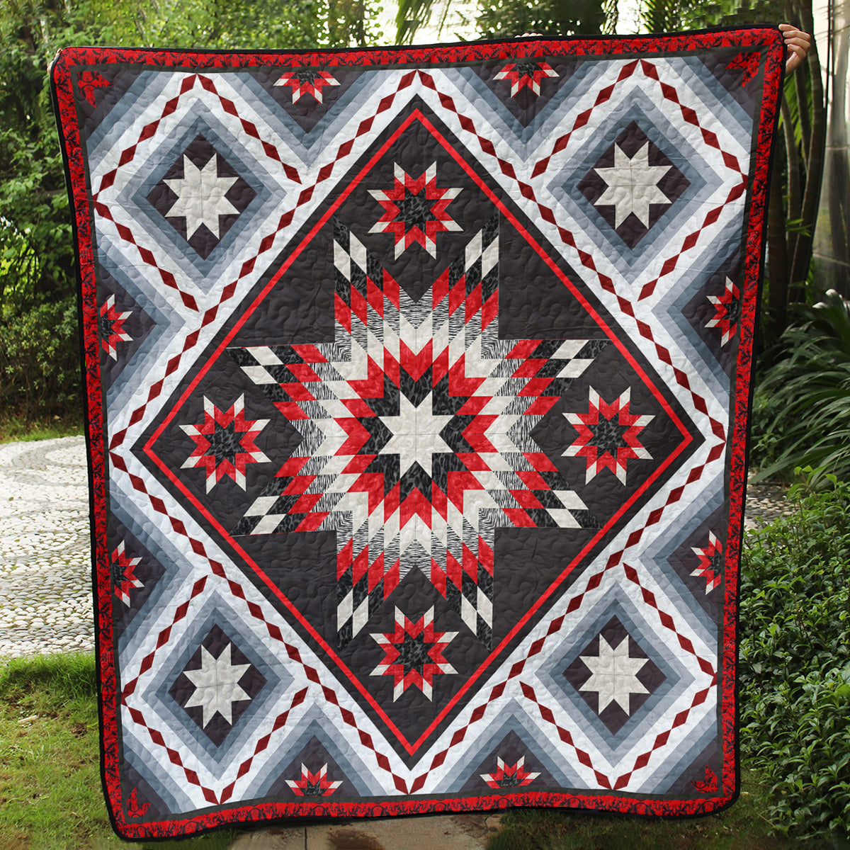 Native American Inspired Star Art Quilt HN180504M
