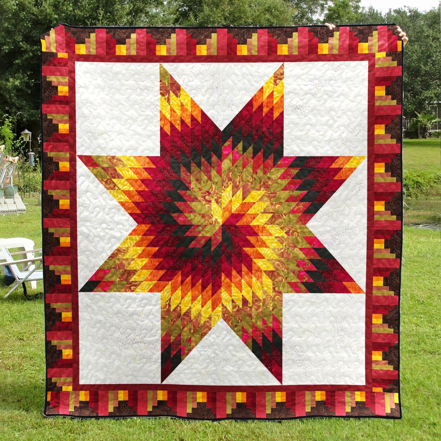 Native American Inspired Star Art Quilt HN200502M