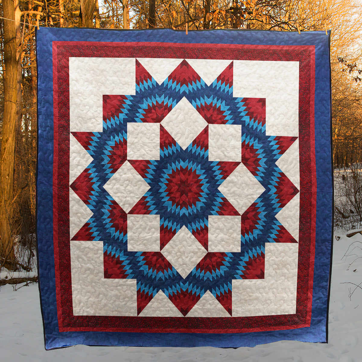 Native American Star Quilt Blanket HN250502M