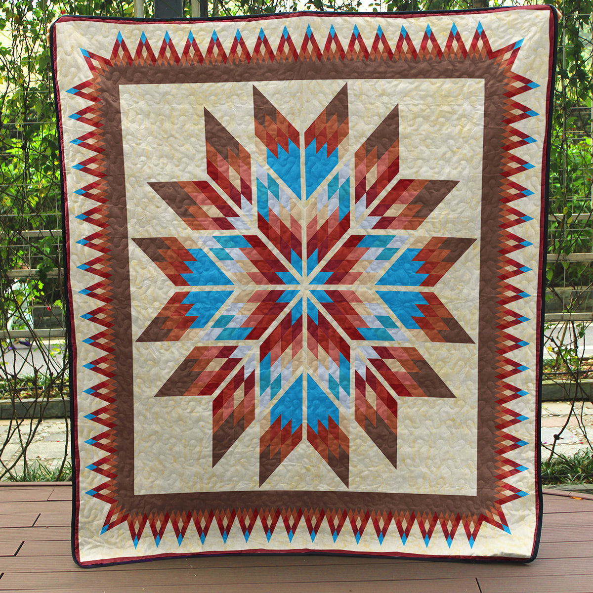Native American Inspired Star Art Quilt HN250504M