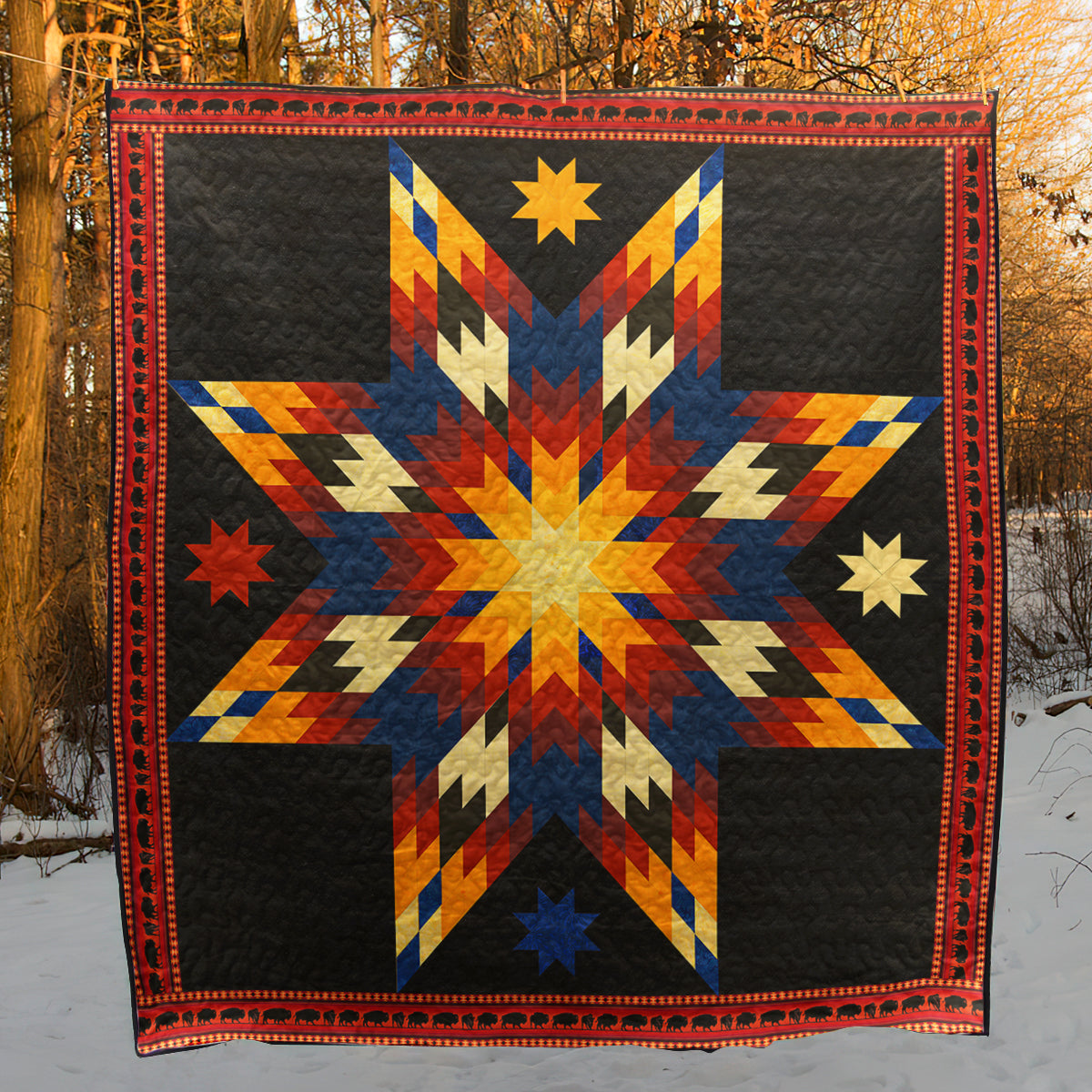 Native American Inspired Star Art Quilt HN250506M