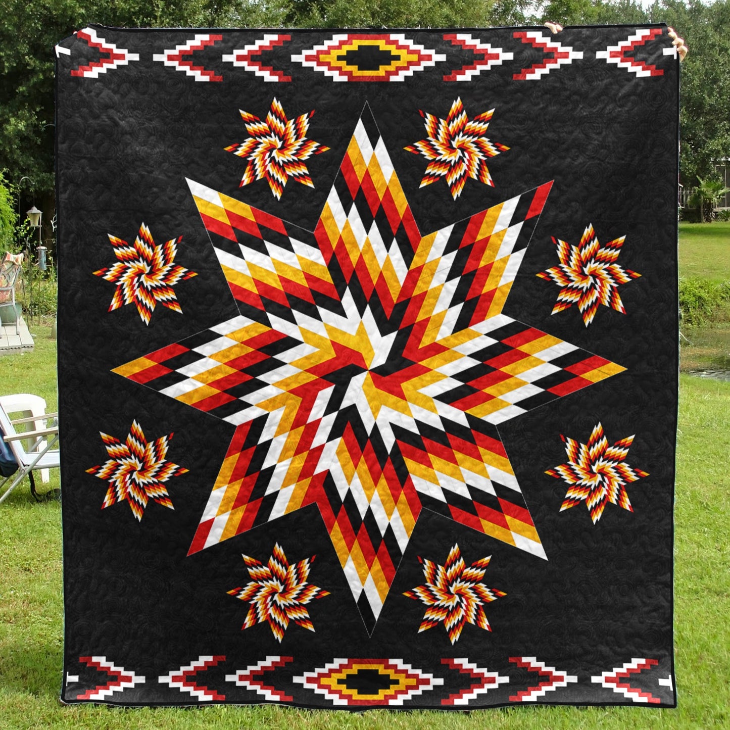 Native American Inspired Star Art Quilt HN270504M
