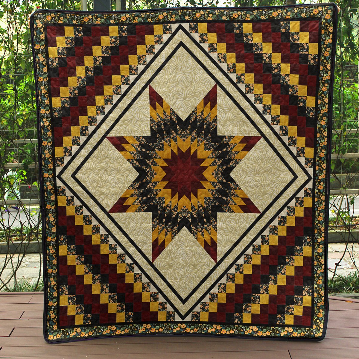 Native American Inspired Star Art Quilt HN280503M