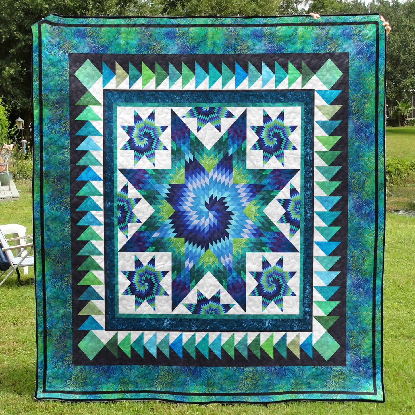 Native American Inspired Star Art Quilt HN280504M