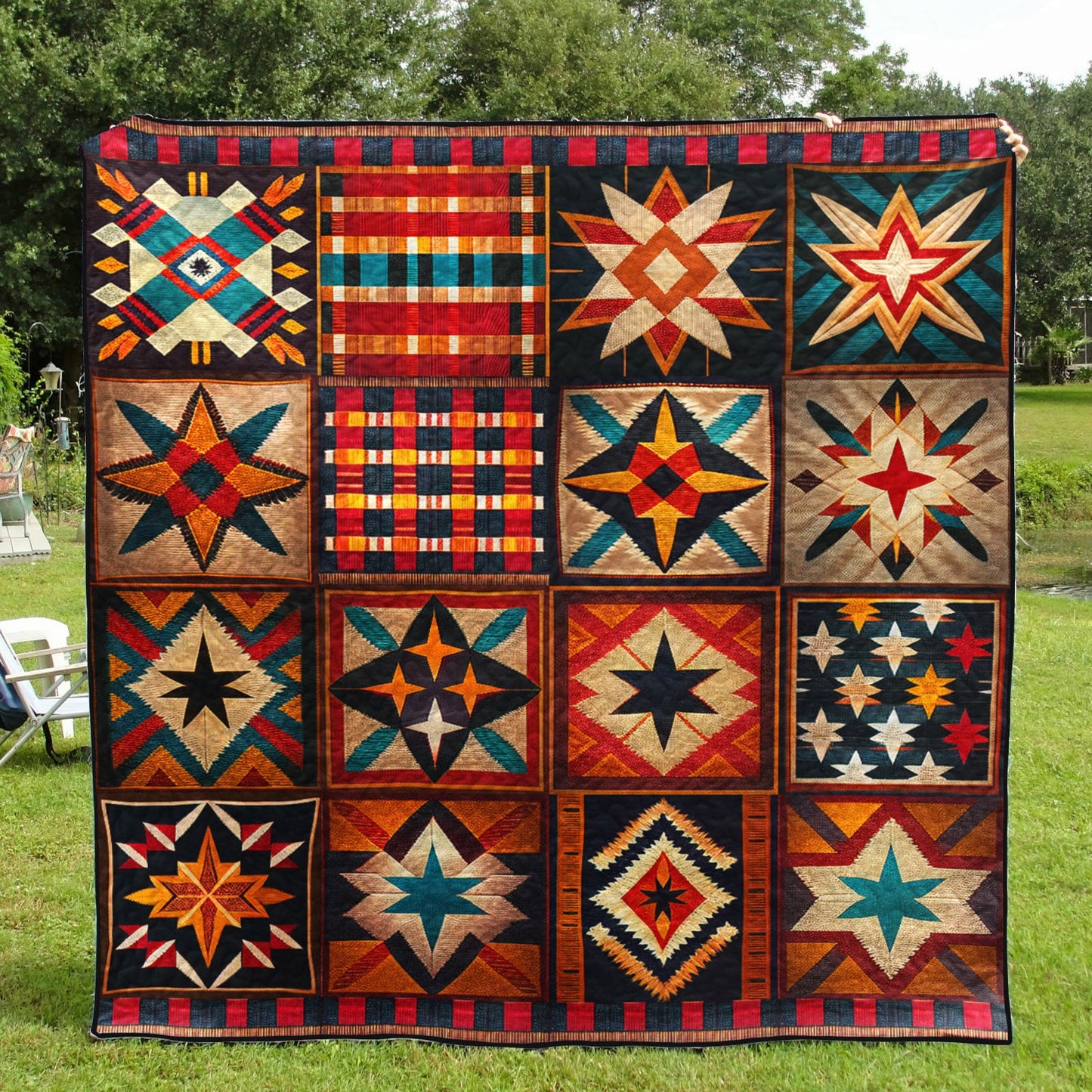 Native American Star Quilt Blanket TD170804Y