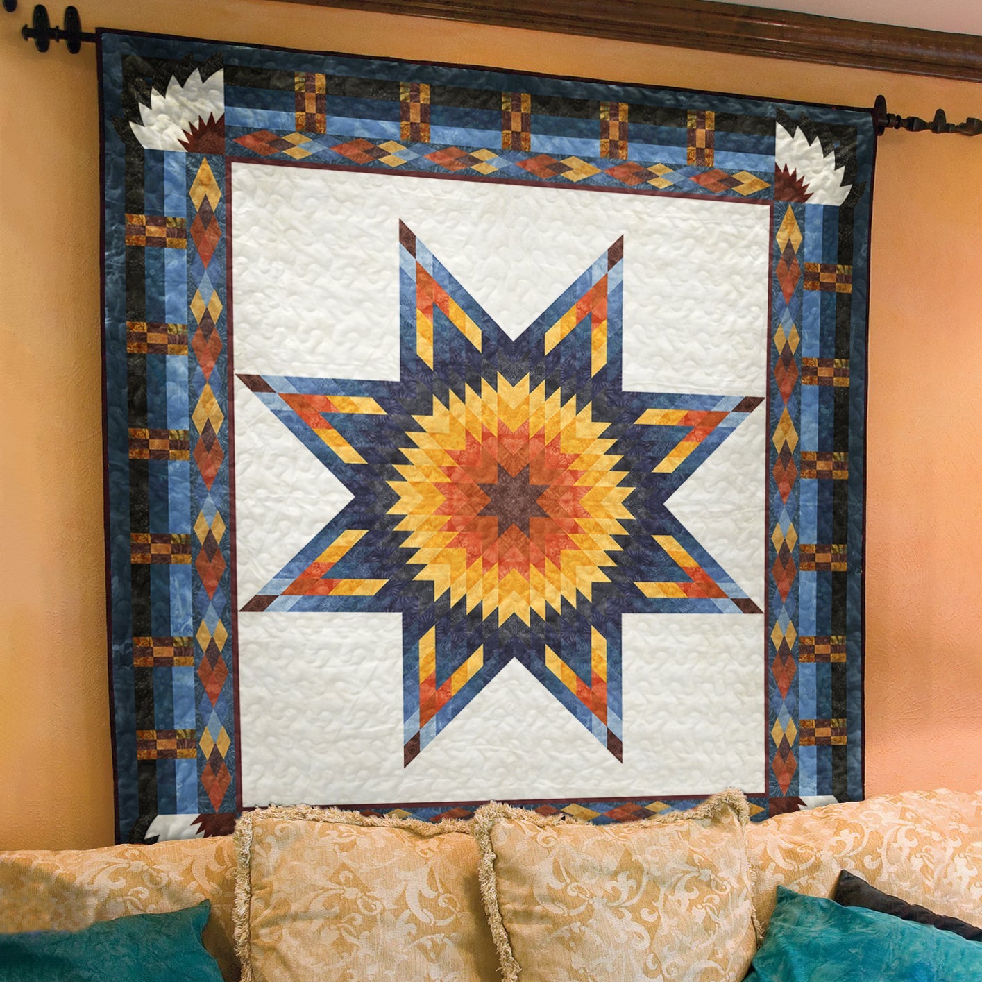 Native American Inspired Star Art Quilt TL190531Y