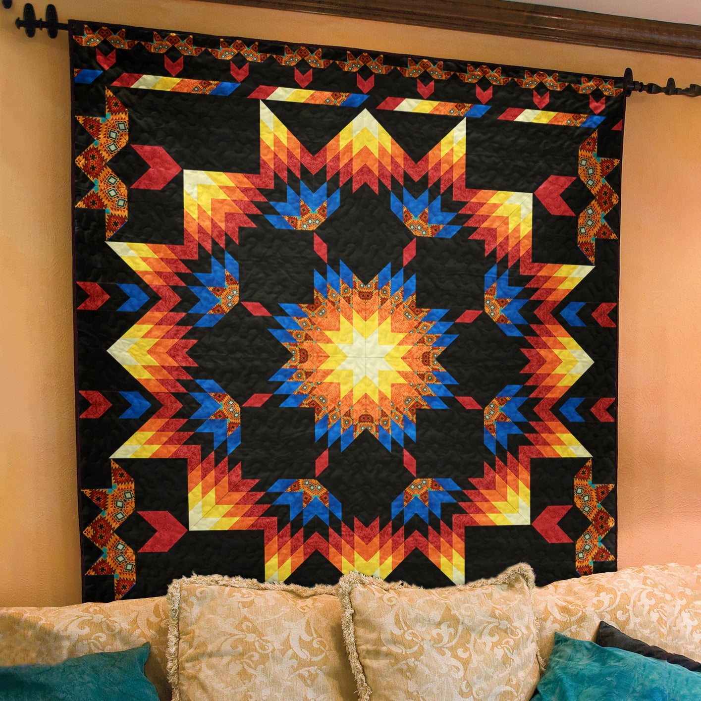 Native American Inspired Star Art Quilt TL280503Q