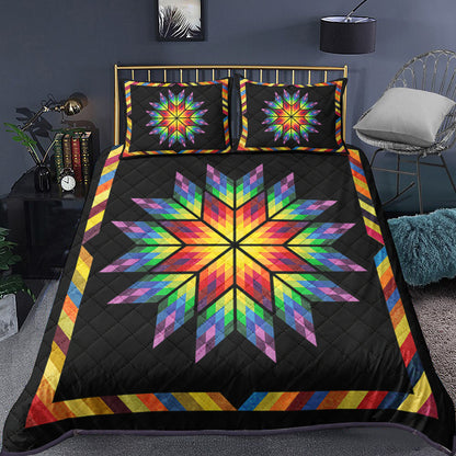 Native American Star Rainbow Quilt Bed Sheet TL310503QS