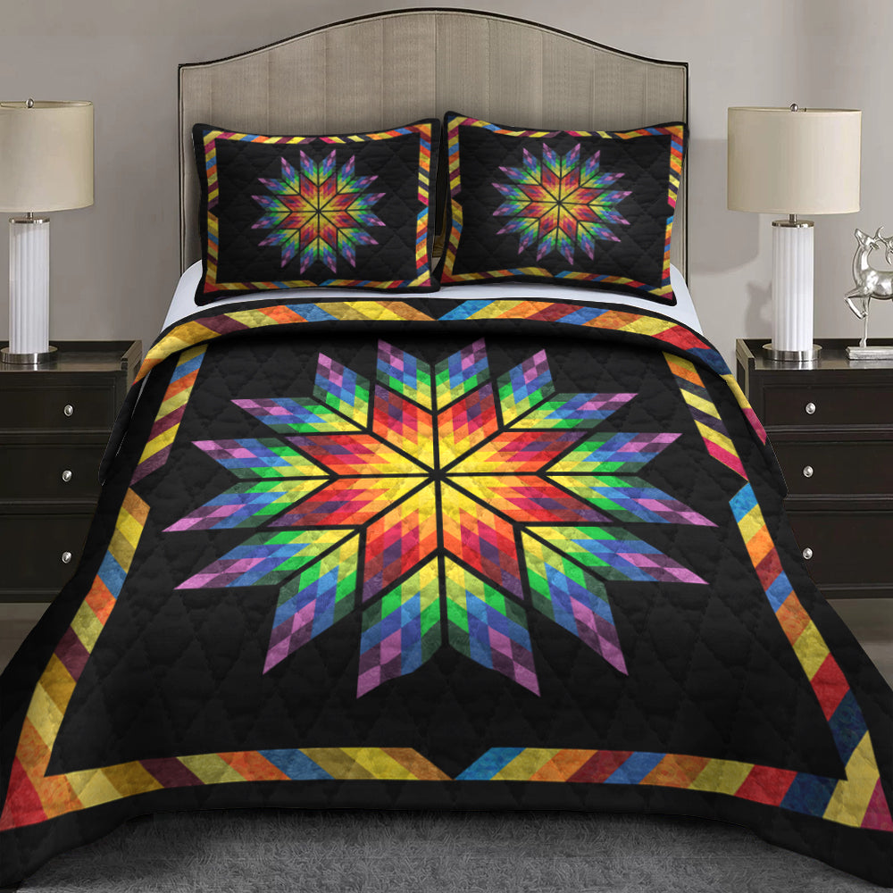 Native American Star Rainbow Quilt Bedding Set TL310503QS