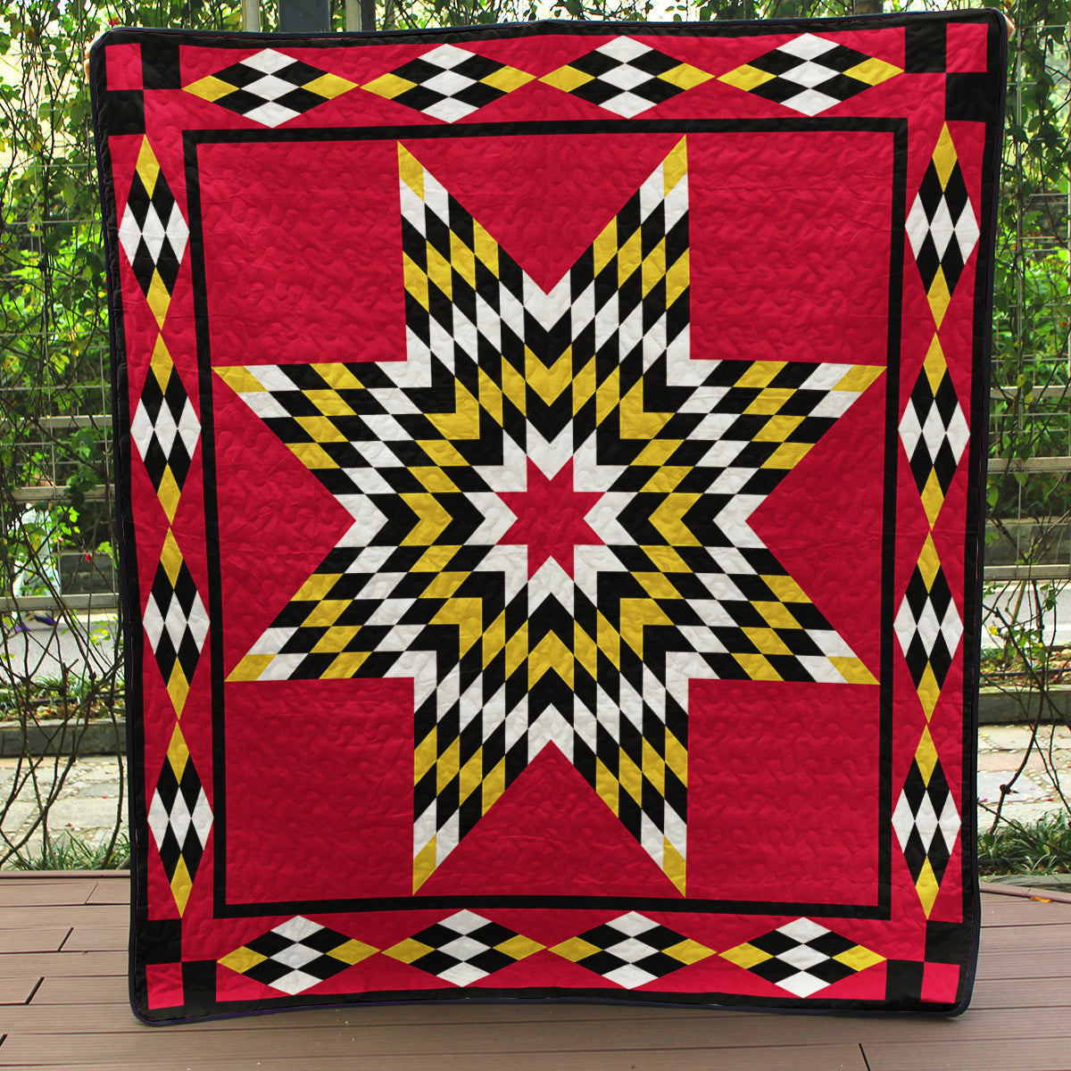 Native American Sundance Star Quilt Blanket ND260506D