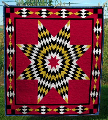 Native American Sundance Star Quilt Blanket ND260506D