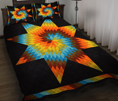 Native American Swirl Star Quilt Bedding Set HN300504MBS