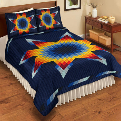 Native American Tribal Star Quilt Bedding Set TN270505DQBS