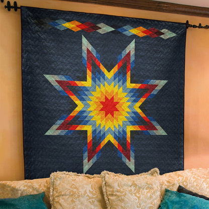 Native American Inspired Tribal Star Art Quilt TN270505D