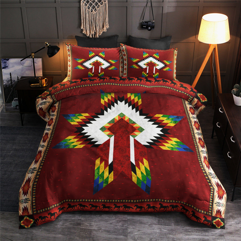 Native American Inspired War Bonnet Duvet Cover Bedding Sets TL030609Y
