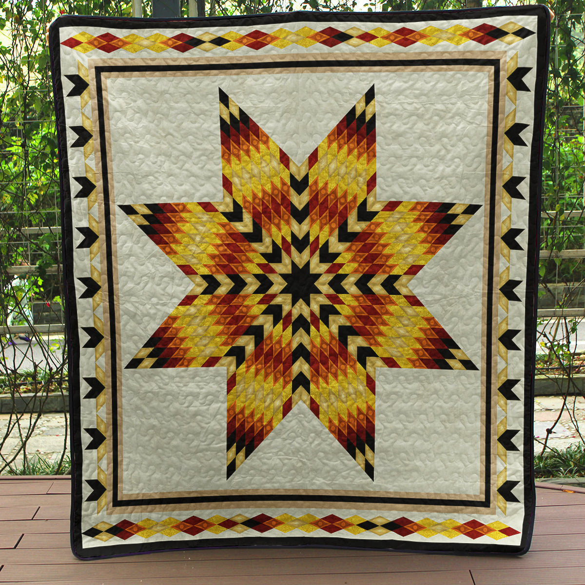 Native Chief Star Art Quilt TL180530Y