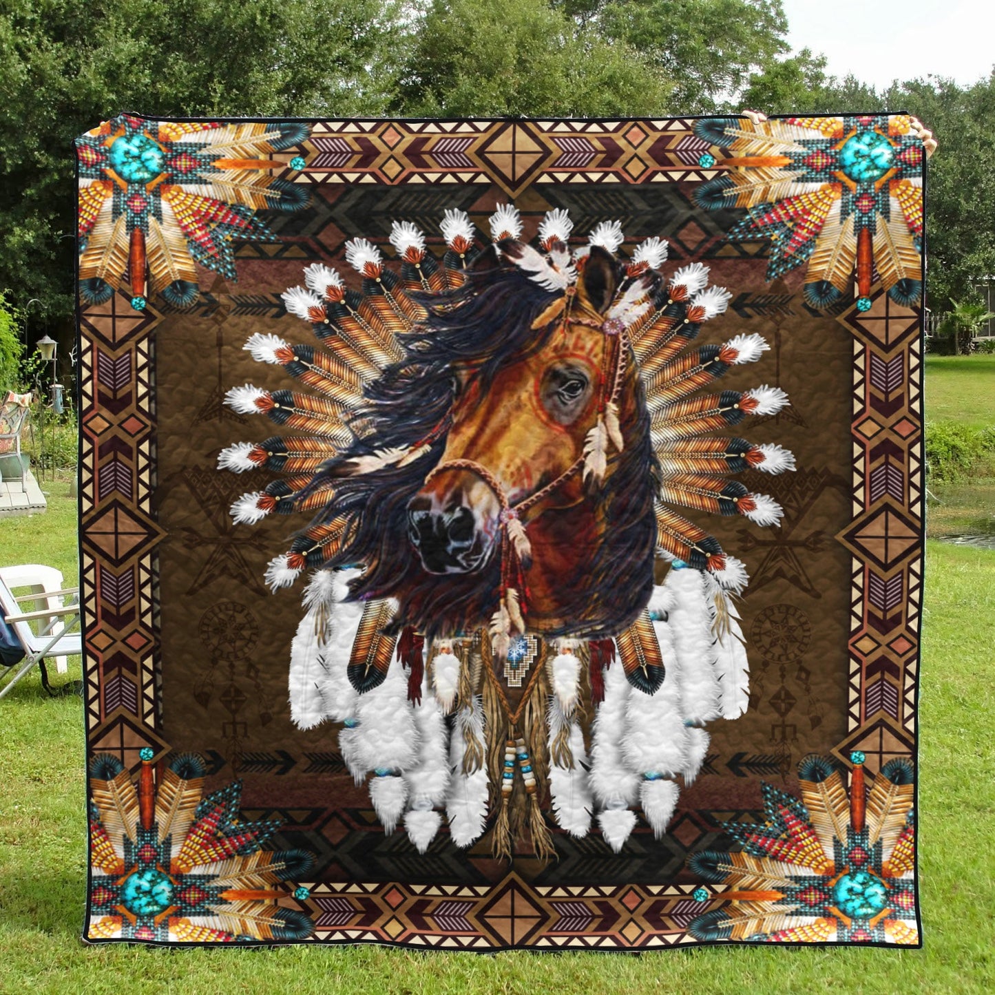 Native Horse ND181009 Quilt Blanket