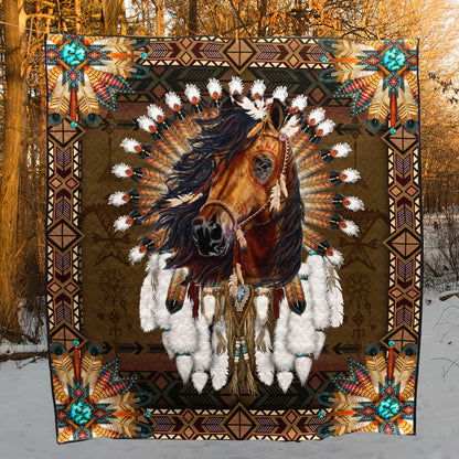 Native Horse ND181009 Quilt Blanket