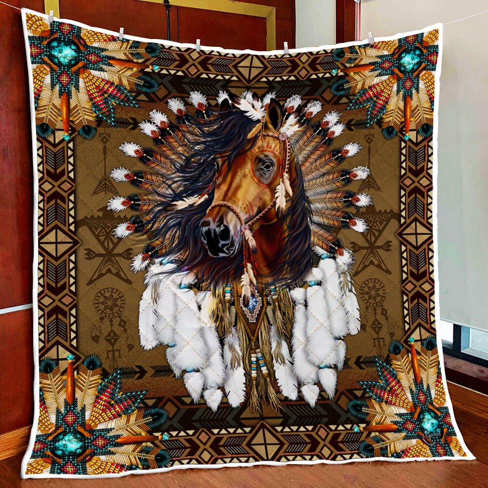 Native Horse ND181009 Quilt Blanket