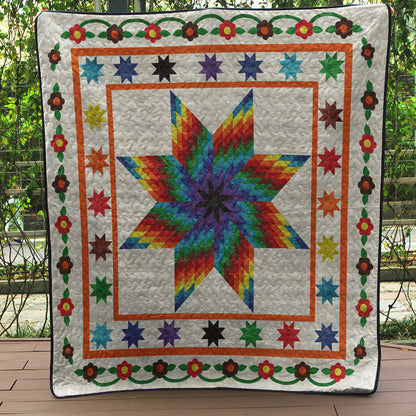 Native American Inspired Star Flower Art Quilt MT190503M